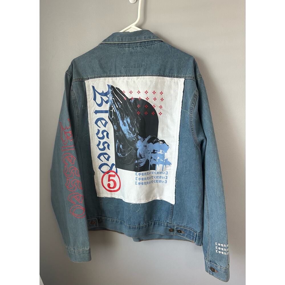 Brooklyn Cloth Denim Graphic Jacket Size XL - Picture 8 of 8